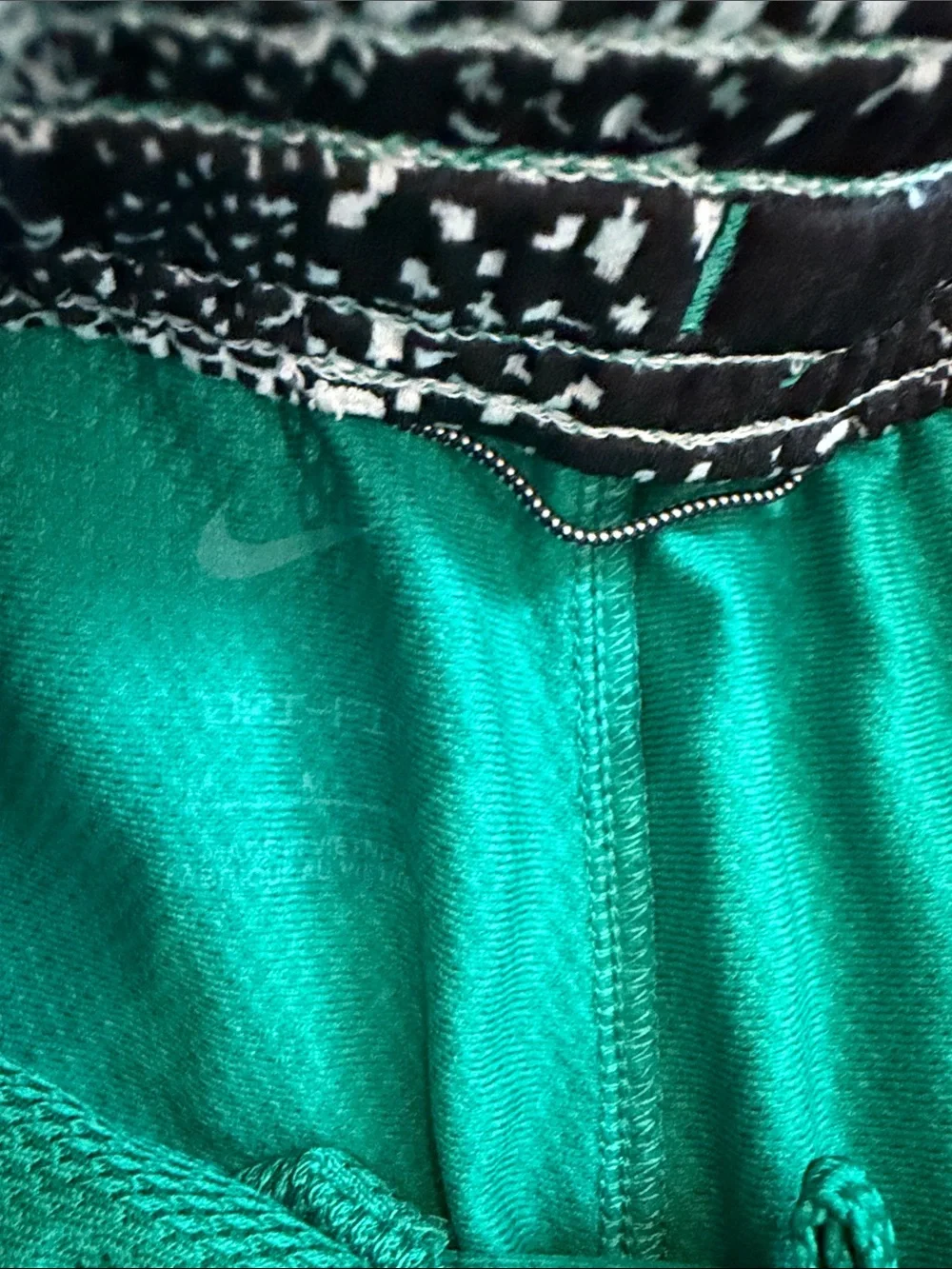 Nike boys  Emerald Green Athletic Shorts with White Trim